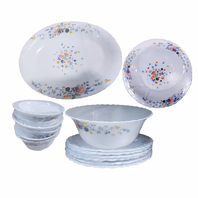 سرویس غذاخوری آرکوپال 26 پارچه گلدن اپال مدل رمانتیک آبی