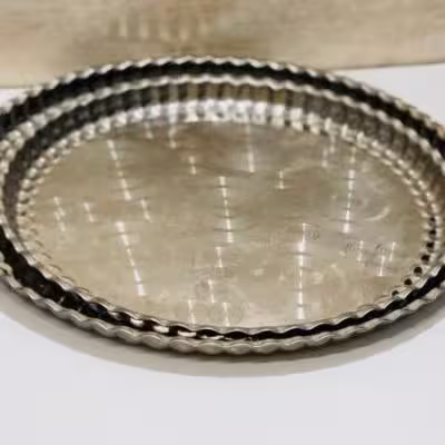 سینی استیل لب دالبری سایز 7