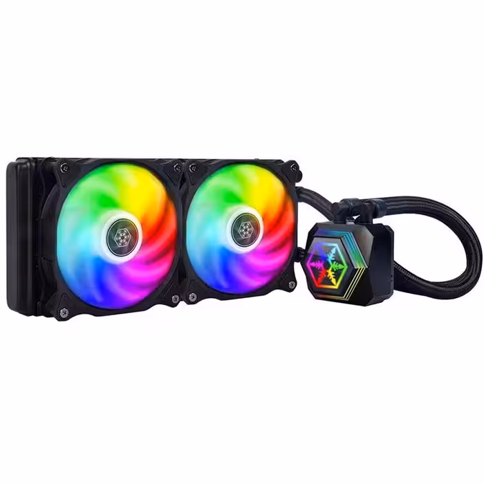 خنک کننده پردازنده سیلوراستون مدل PF240 ARGB