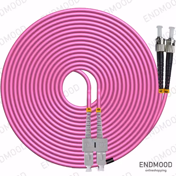 پچ کورد فیبر نوری 2 متری داپلکس نگزنس Nexans OM4 SC-ST