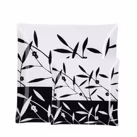 ظروف شیشه ای هفت پارچه مربع آرکوفام طرح شاخه آرمیتان