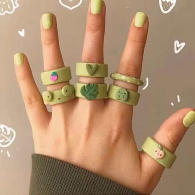 انگشتر  خمیری ترند 