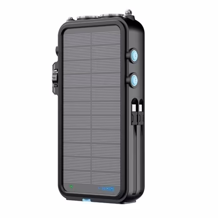 پاوربانک خورشیدی 16000 و اسپیکر بلوتوث پاورولوژی Powerology 16000mAh Solar PP049 توان 20 وات