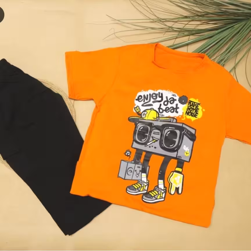 تیشرت با شلوارک کتان اسپرت