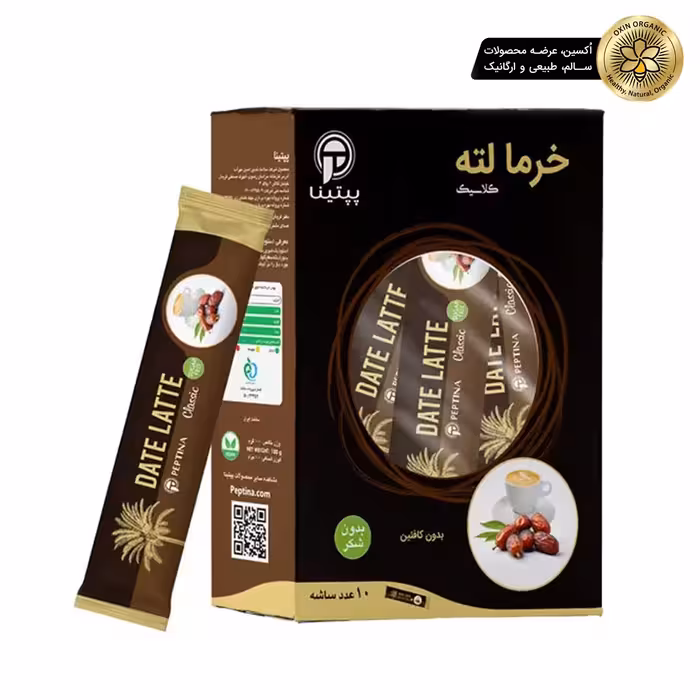 خرما لته کلاسیک ساشه 10 عددی ماچانو پپتیناMachano Peptina classic date latte sachets