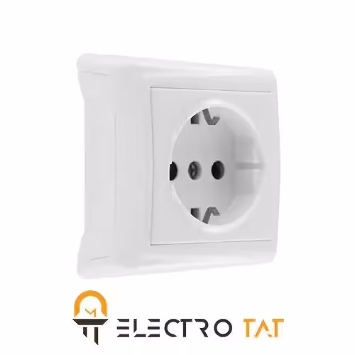 پریز برق ارت دار روکار مدل الیزه