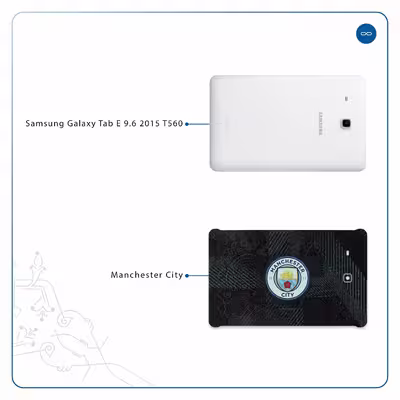 برچسب پوششی ماهوت مدل Manchester-City مناسب برای تبلت سامسونگ Galaxy Tab E 9.6 2015 T560