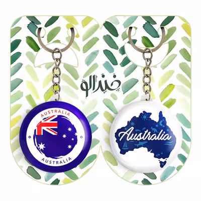 جاکلیدی خندالو مدل پرچم استرالیا کد 2062520628 مجموعه 2 عددی