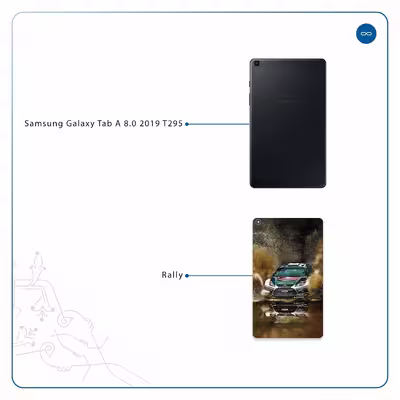 برچسب پوششی ماهوت مدل Rally مناسب برای تبلت سامسونگ Galaxy Tab A 8.0 2019 T295