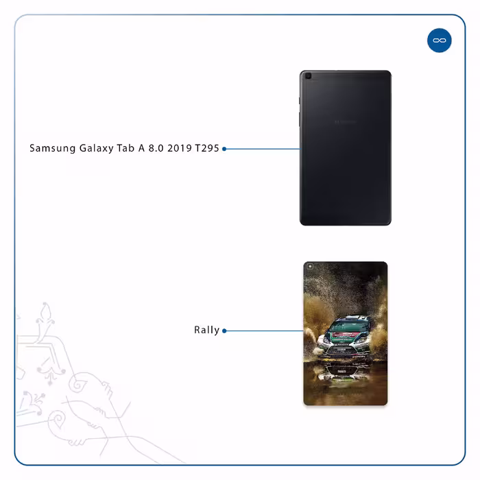برچسب پوششی ماهوت مدل Rally مناسب برای تبلت سامسونگ Galaxy Tab A 8.0 2019 T295