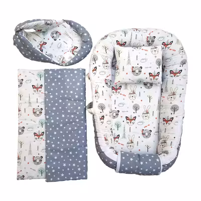 سرویس خواب نوزاد طرح روباه مجموعه 4 عددی