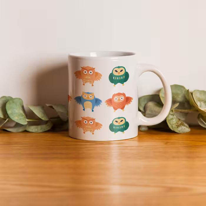 ماگ طرح جغد گروهی 100