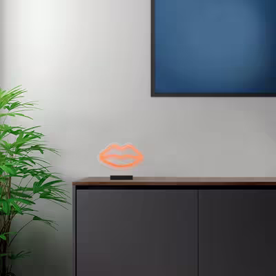 چراغ رومیزی مدل ریموت دار LIP-GL_ORG-GLASS