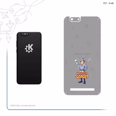 برچسب پوششی ماهوت مدل Inspector Gadget مناسب برای گوشی موبایل پاین فون Kde Community Edition