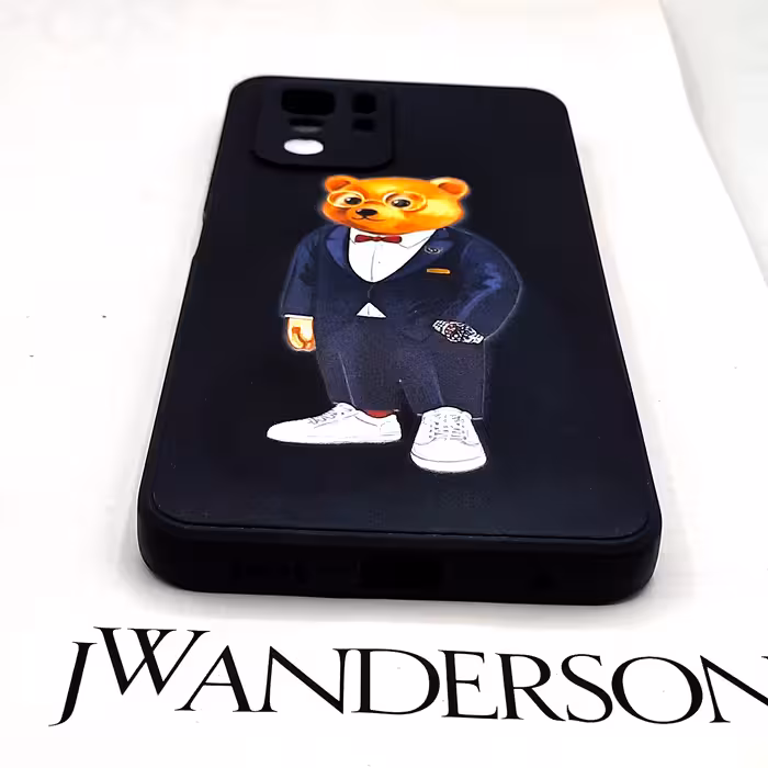  کاور لاین کینگ مدل Bearcot مناسب برای گوشی موبایل سامسونگ Galaxy A03s به همراه پایه نگهدارنده