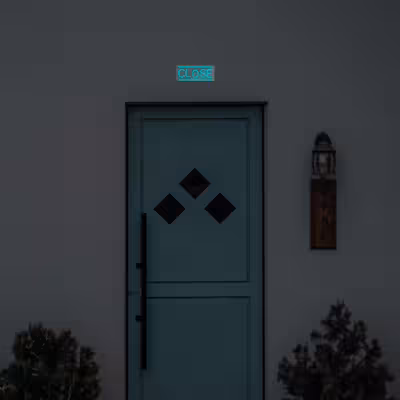 چراغ دیواری نئون دیزاین طرح Close_TBL