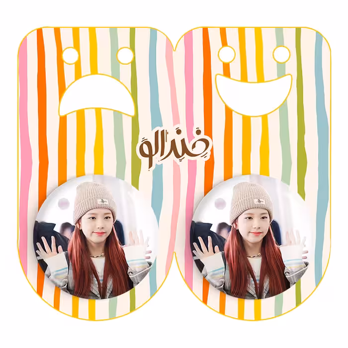 پیکسل خندالو مدل جیسو بلک پینک کد 14215 به همراه مگنت