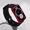 برچسب ماهوت طرح Matte Warm Red مناسب برای ساعت هوشمند هوآوی Watch Fit