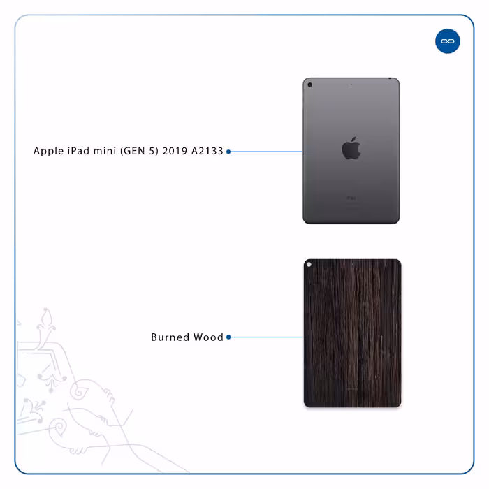 برچسب پوششی ماهوت مدل Burned Wood مناسب برای تبلت اپل iPad mini (GEN 5) 2019 A2133