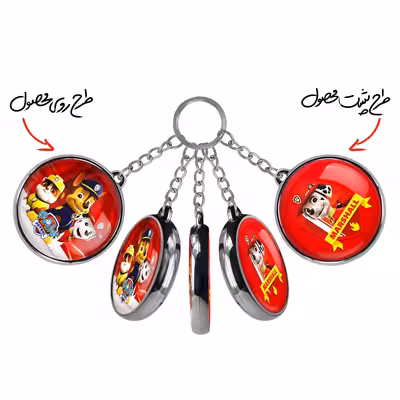 جاکلیدی خندالو طرح سگ های نگهبان مدل دوطرفه کد 47194708