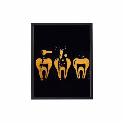 تابلو نقاشی طرح دندانپزشکی کد dec27