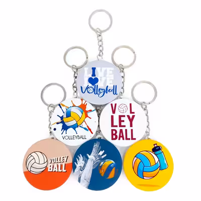 جاکلیدی خندالو مدل والیبال کد 335A مجموعه 6 عددی