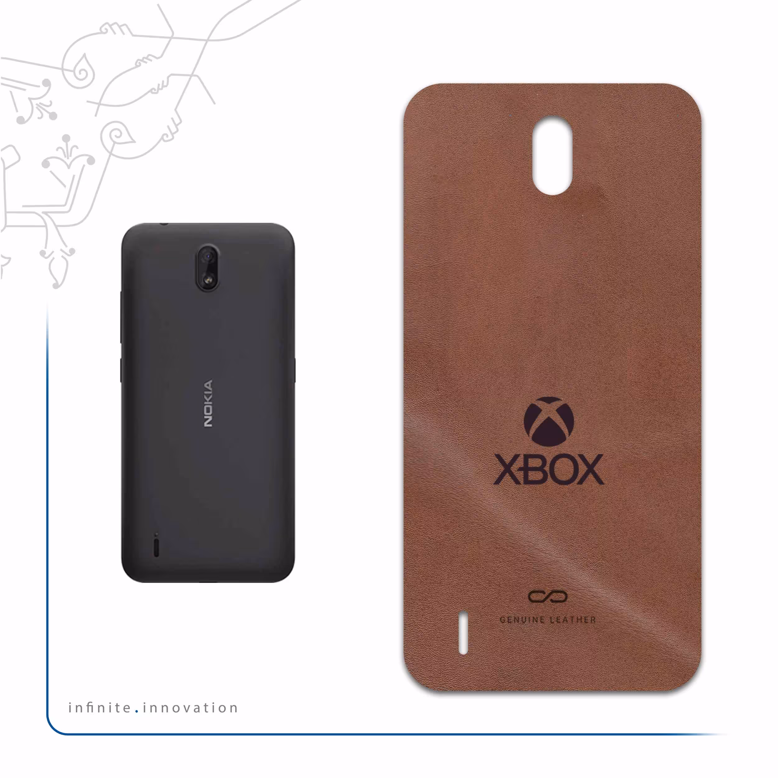 برچسب پوششی ماهوت مدل MNL-XBOX مناسب برای گوشی موبایل نوکیا C1