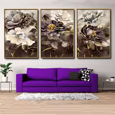 تابلو مدل دکوراتیو کد 4061 مجموعه 3 عددی