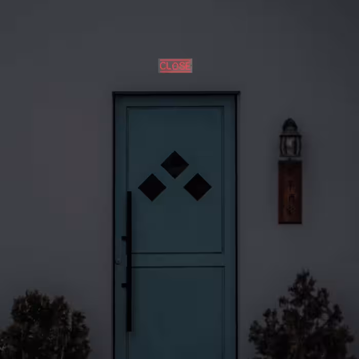 چراغ دیواری نئون دیزاین طرح Close_RD