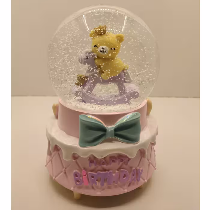 گوی موزیکال مدل پمپی تولد و شادی خرس