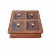 جعبه دمنوش مدل Cube-wood کد 125
