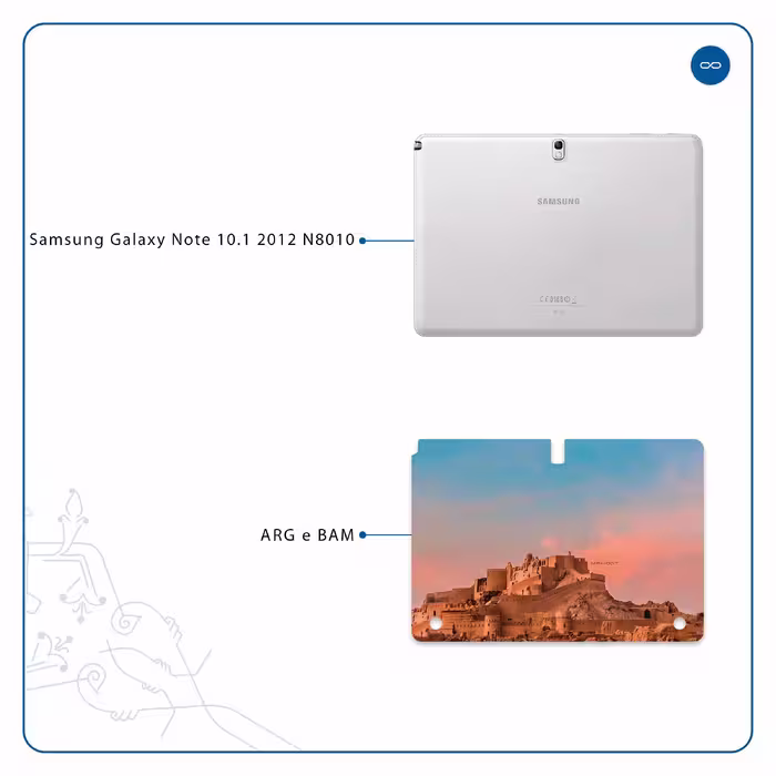 برچسب پوششی ماهوت مدل ARG-e-BAM مناسب برای تبلت سامسونگ Galaxy Note 10.1 2012 N8010