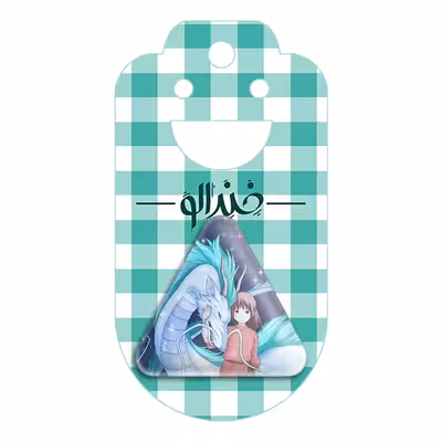 پیکسل خندالو طرح چیهیرو و هاکو انیمه شهر اشباح مدل مثلثی کد 12090