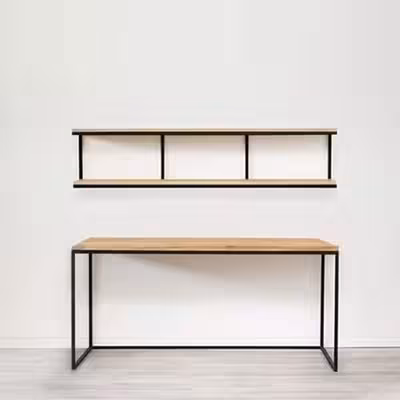 میز اداری مدل Nordico MD به همراه طبقه دیواری