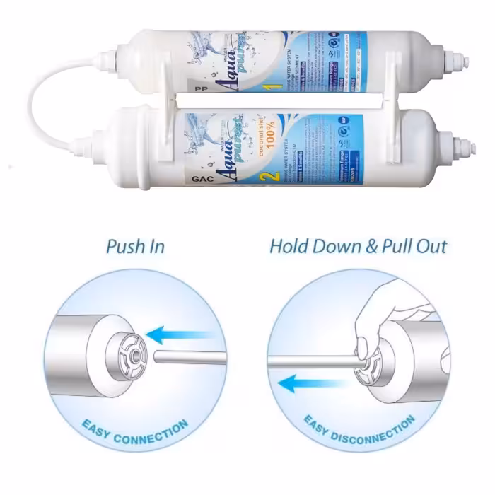 فیلتر تصفیه آب یخچال و فریزر آکوا پیورست مدل FX2035 مجموعه 2 عددی