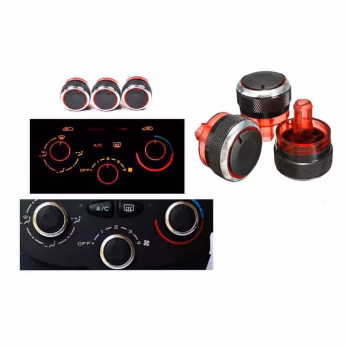 ولوم کنترل سرعت تهویه کولر و بخاری خودرو مدل VOLB-MESH مناسب برای پژو 206 بسته 3 عددی