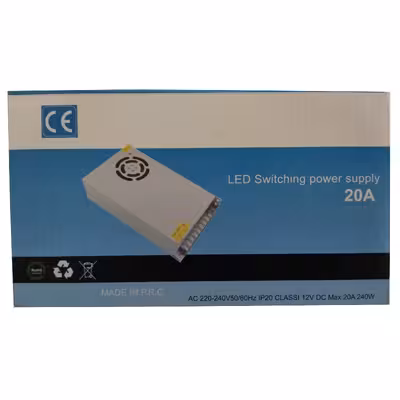 منبع تغذیه 12 ولت 20 آمپر پاور ساپلای مدل CE-240W-12V-20AF