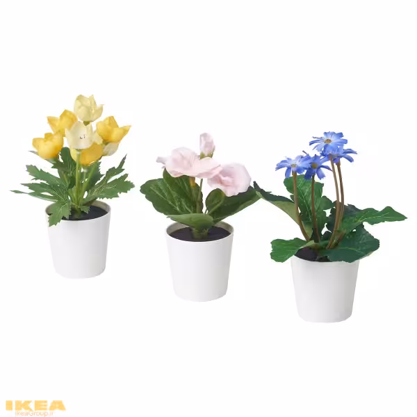 گیاه گلدانی مصنوعی ست 3 عددی مدل FEJKA | برند ایکیا | ارسال 15 الی 20 روز کاری