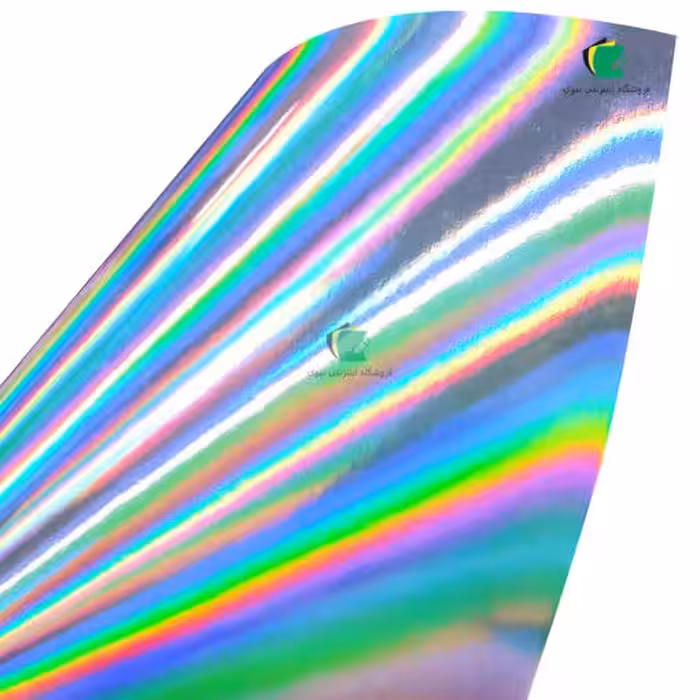 مقوا متالایز  هفت رنگ آینه ای مدل هولوگرام در ابعاد و بسته بندی متنوع