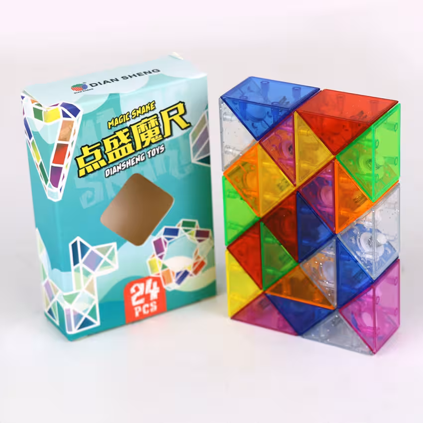 مار 24 قطعه دیان شنگ چند رنگ شفاف