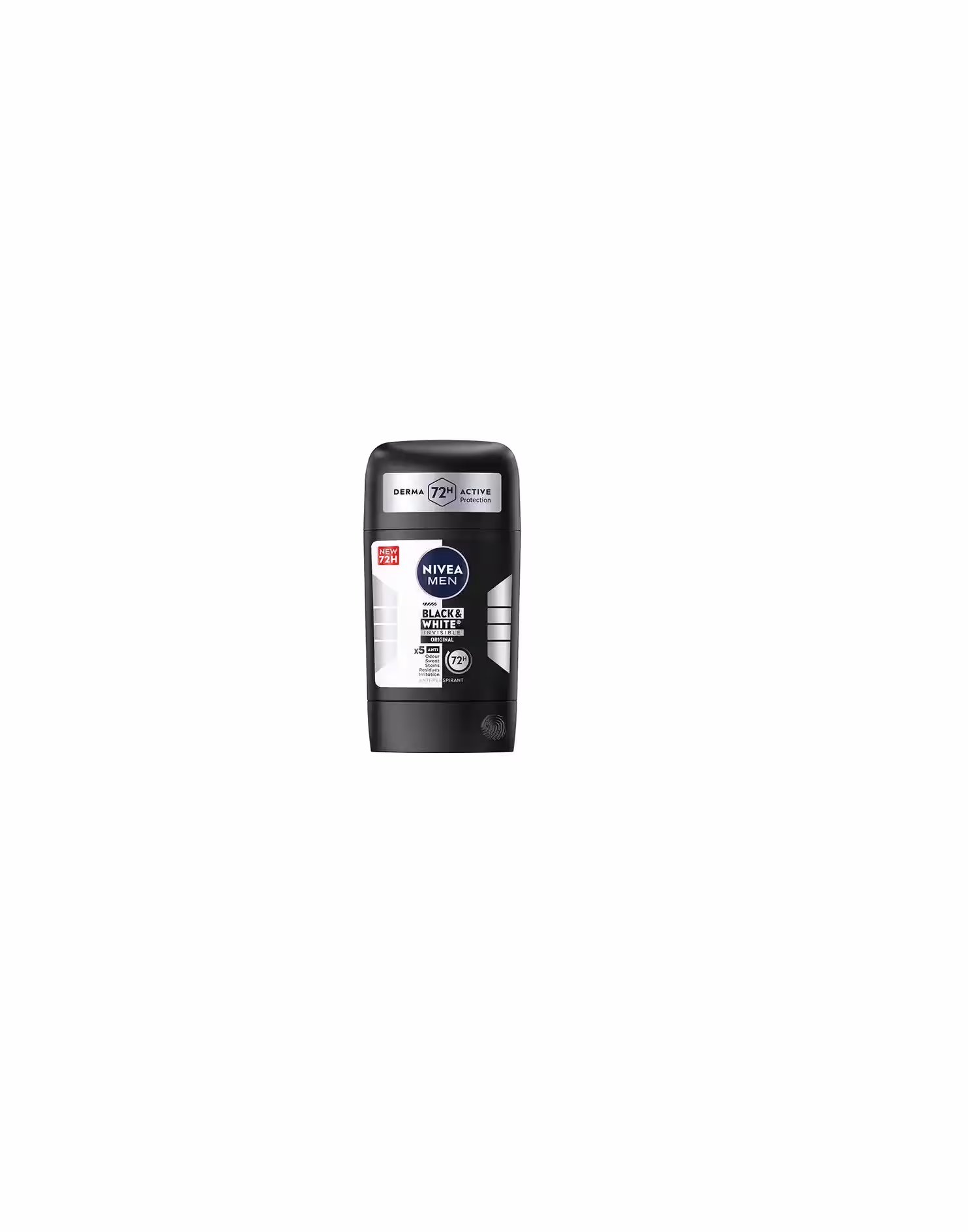 مام استیکی مردانه نیوآ NIVEA مدل BLACK & WHITE ORIGINAL 72H حجم 50 میل