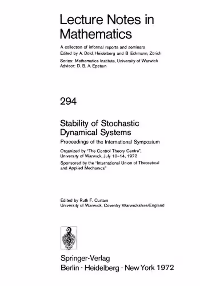 خرید و دانلود نسخه کامل کتاب Stability of Stochastic Dynamical Systems