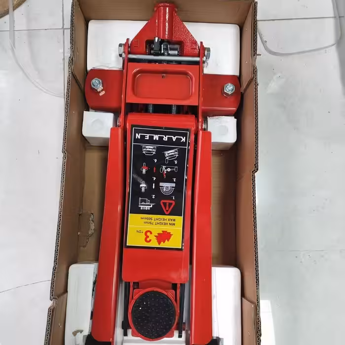 جک سوسماری 3 تن کورسی ورق سنگین دو پمپ استیل (35کیلویی)  