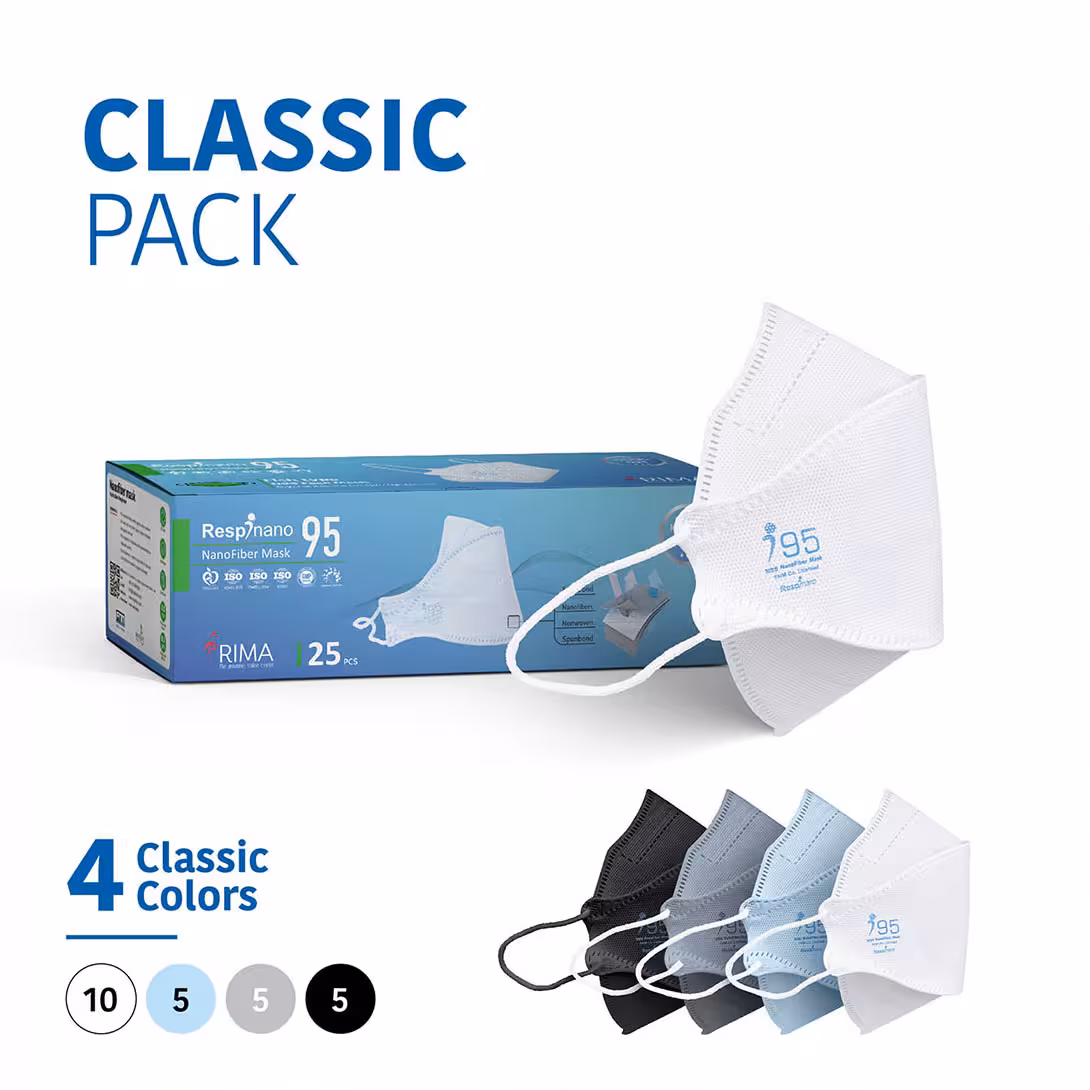 ماسک سه بعدی N95 رسپی نانو مدل فیش اندازه بزرگ (کلاسیک)