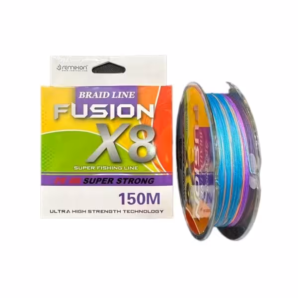 نخ ماهیگیری براید مولتی کالر رمیکسون مدل Fusion 8X طول 150 متر