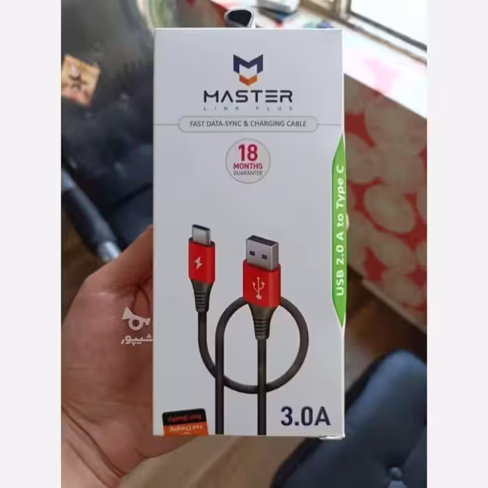 کابل شارژ USB به Type-C برند MASTER مدل ETM 003 (پس کرایه)