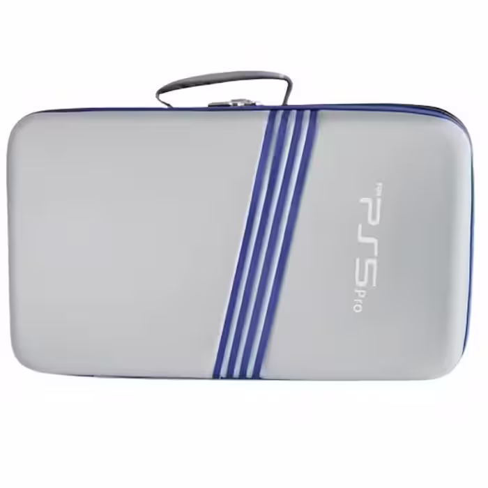 New World Storage Bag for PS5 Pro – Silver/Blue