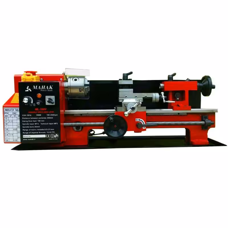 دستگاه مینی تراش 350 میلیمتر 550 وات دور متغیر حرفه ای محک مدل ML-350V