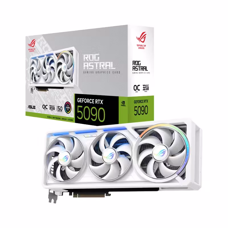 کارت گرافیک ایسوس ROG Astral GeForce RTX 5090 32GB WHITE OC Edition