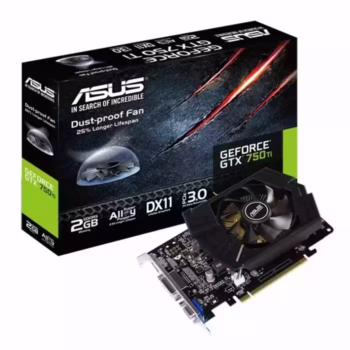 کارت گرافیک ایسوس GTX 750 Ti PH 2GB